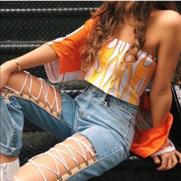 CarMar Los Angeles 25 Limited Edition Lace Up Design Jeans - Picture 2 of 9